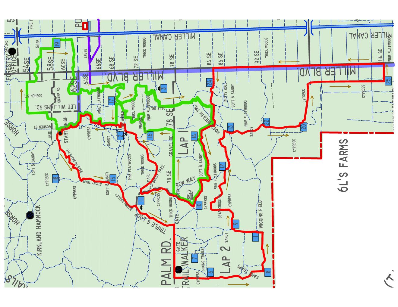 course map and details the Tour de Picayune